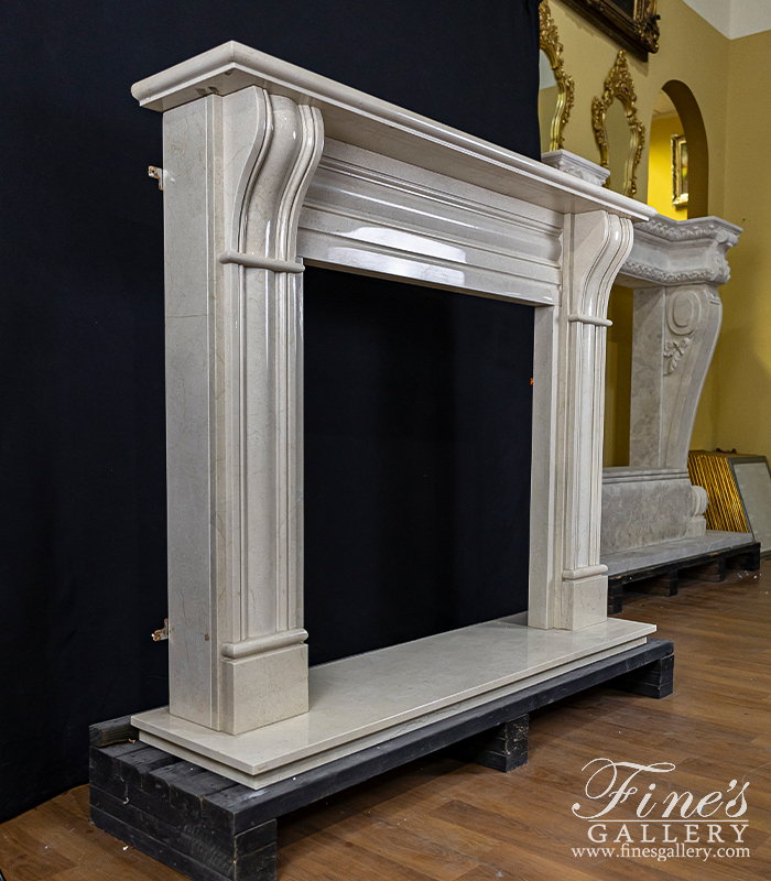 Marble Fireplaces  - Cream Marble Surround - MFP-1783